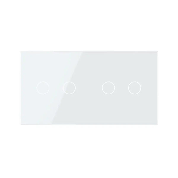 Zelf samenstellen | Wit | Afdekraam 2+2 Livolo Nederland B.V.