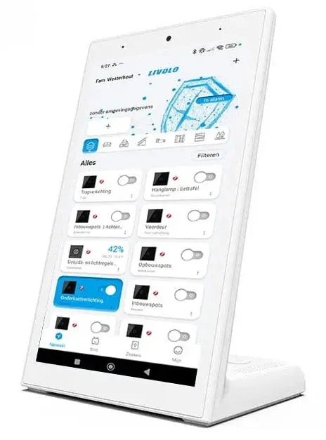 Livolo | Touchscreen | Staande Tablet | Android | 8" inch | Wit | Smart Home Livolo Nederland B.V.