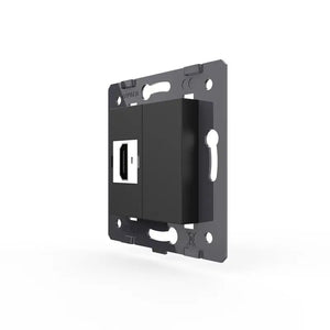 Livolo | Zwart | SR | HDMI aansluiting | Blindplaat Livolo Nederland B.V.