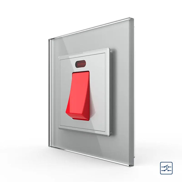 Livolo | Grijs | 1 | Aan/Uit | Dubbelpolige schakelaar | 16A Livolo Nederland B.V.