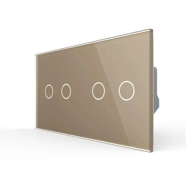Livolo | Goud | 2+2 | Zonwering | Schakelaar Livolo Nederland B.V.