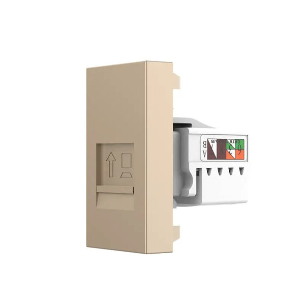 Livolo | Goud | SR | Enkel | Netwerk - RJ45 | Cat.6 Livolo Nederland B.V.