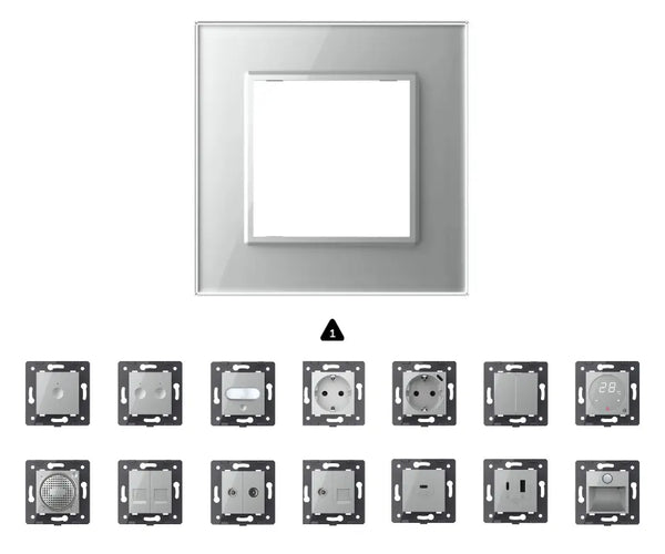 Zelf samenstellen | Grijs | Afdekraam SR Livolo Nederland B.V.
