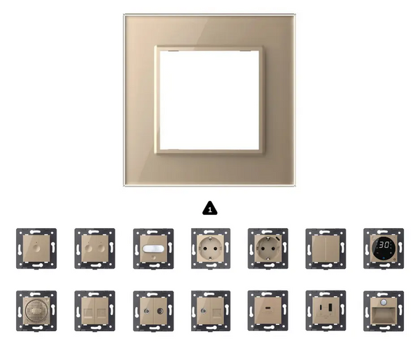 Zelf samenstellen | Goud | Afdekraam SR Livolo Nederland B.V.