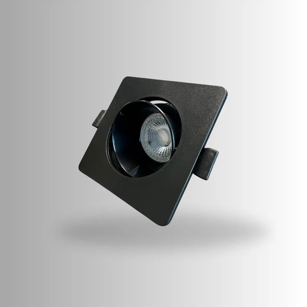 GU10 armatuur | Zwart | Kantelbaar en Richtbaar | Inbouwspot | Vierkant | ø 76mm Livolo Nederland B.V.