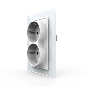 Livolo | Wit | Dubbel Wandcontactdoos | 1 inbouwdoos Livolo Nederland B.V.