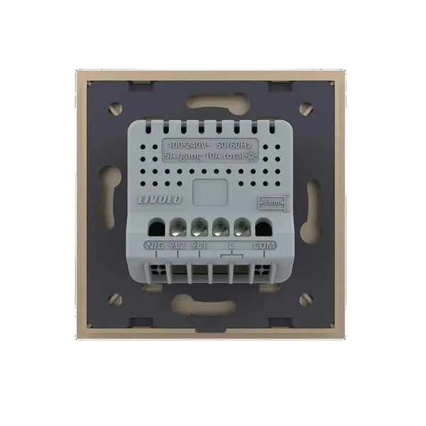 Livolo | Goud | 2 | Puls | Schakelaar Livolo Nederland B.V.