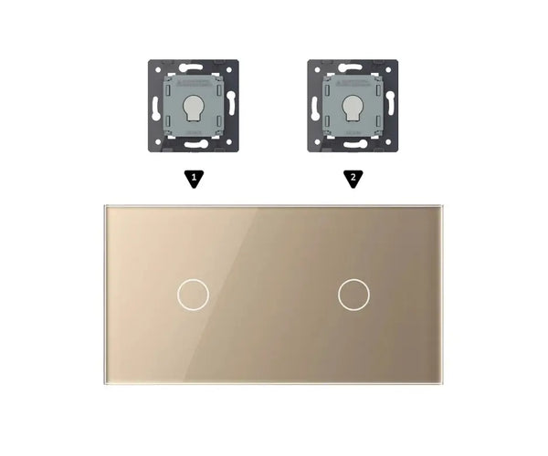 Zelf samenstellen | Goud | Afdekraam 1+1 Livolo Nederland B.V.