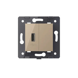 Livolo | Goud | SR | USB oplader | Blindplaat Livolo Nederland B.V.