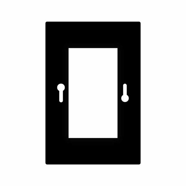 Livolo | Zwart glanzend | Adapterraam | Dubbel wandcontactdoos | Extra afdekking Livolo Nederland B.V.