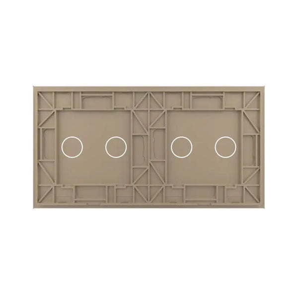 Livolo | Goud | 2+2 | Glasplaat | Touchschakelaar Livolo Nederland B.V.