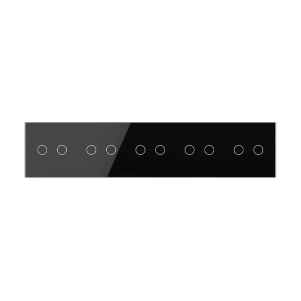 Livolo | Zwart | 2+2+2+2+2 | Glasplaat | Touchschakelaar Livolo Nederland B.V.
