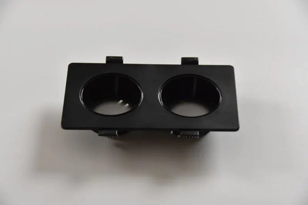 Dubbele GU10 armatuur | Zwart | Kantelbaar en Richtbaar | Inbouwspot | Rechthoek | ø 2x76mm Livolo Nederland B.V.