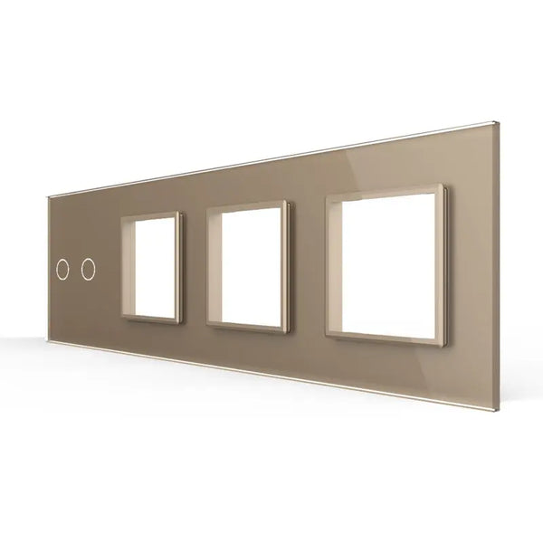 Livolo | Goud | 2+SR+SR+SR | Glasplaat | Combinatie Livolo Nederland B.V.