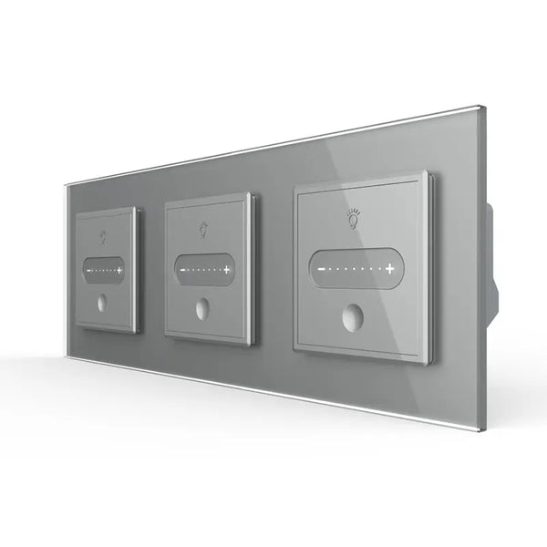Livolo | Grijs | SR+SR+SR | Slide-Dimmer | Smart Home Livolo Nederland B.V.