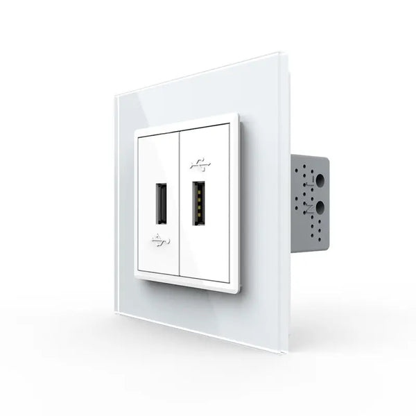 Livolo | Wit | SR | Tweevoudige USB oplader Livolo Nederland B.V.