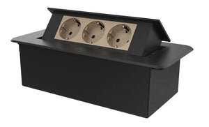 Livolo | Zwart | 3 | Pop-Up Stekkerdoos | Push | Inbouw | Stopcontacten-Goud Livolo Nederland B.V.