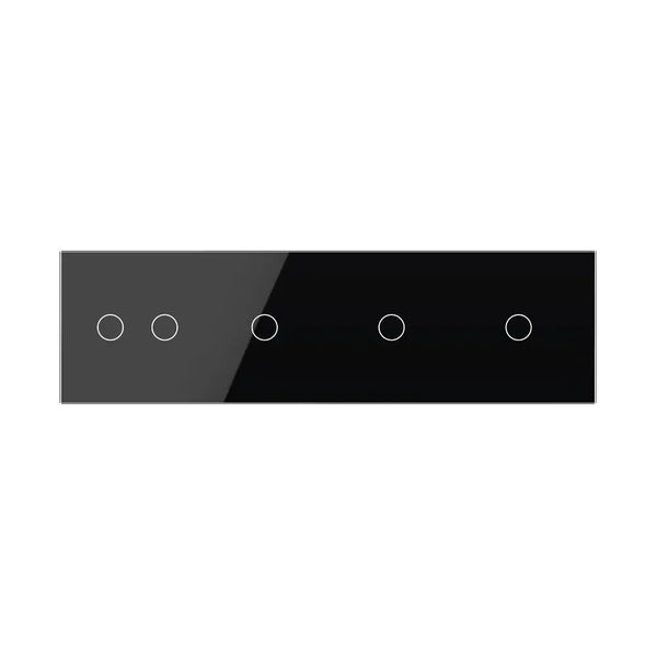 Livolo | Zwart | 2+1+1+1 | Glasplaat | Touchschakelaar Livolo