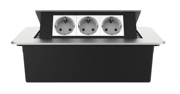 Livolo | Zilver | 3 | Pop-Up Stekkerdoos | Push | Inbouw | Stopcontacten - Wit Livolo Nederland B.V.