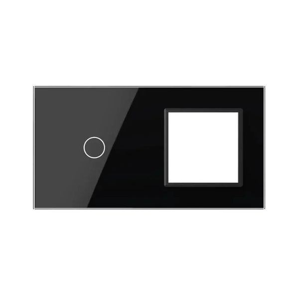 Livolo | Zwart | 1+SR | Glasplaat | Combinatie Livolo Nederland B.V.