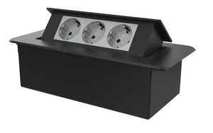 Livolo | Zwart | 3 | Pop-Up Stekkerdoos | Push | Inbouw | Stopcontacten-Grijs Livolo Nederland B.V.