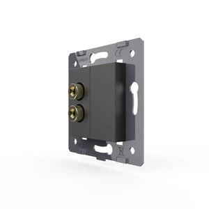 Livolo | Zwart | SR | Audio- Banaan stekker | Blindplaat Livolo Nederland B.V.