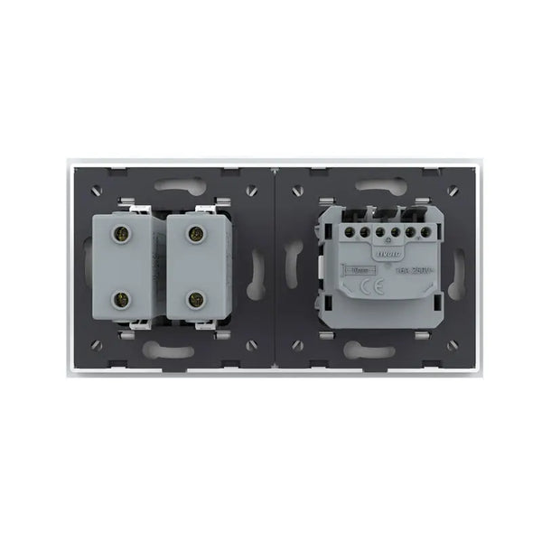 Livolo | Wit | SR+SR | Wandcontactdoos | USB + USB oplader Livolo Nederland B.V.