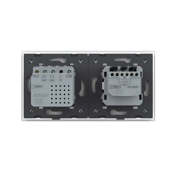 Livolo | Wit | SR+SR | Wandcontactdoos | USB + USB type C oplader Livolo Nederland B.V.