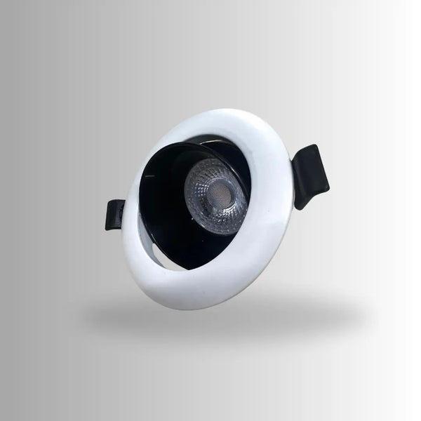 GU10 armatuur | Wit - Zwart | Kantelbaar en Richtbaar | Inbouwspot | Rond | ø 76mm Livolo Nederland B.V.