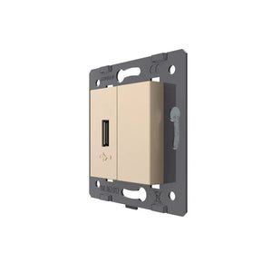 Livolo | Goud | SR | USB oplader | Blindplaat Livolo Nederland B.V.