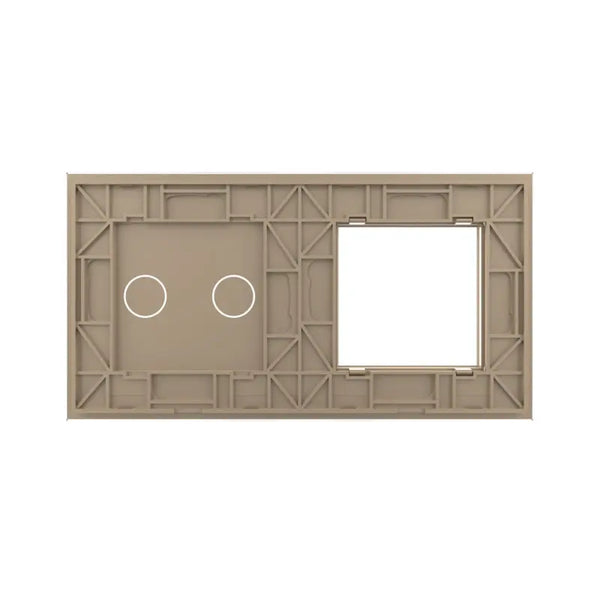 Livolo | Goud | SR+2 | Glasplaat | Combinatie Livolo Nederland B.V.