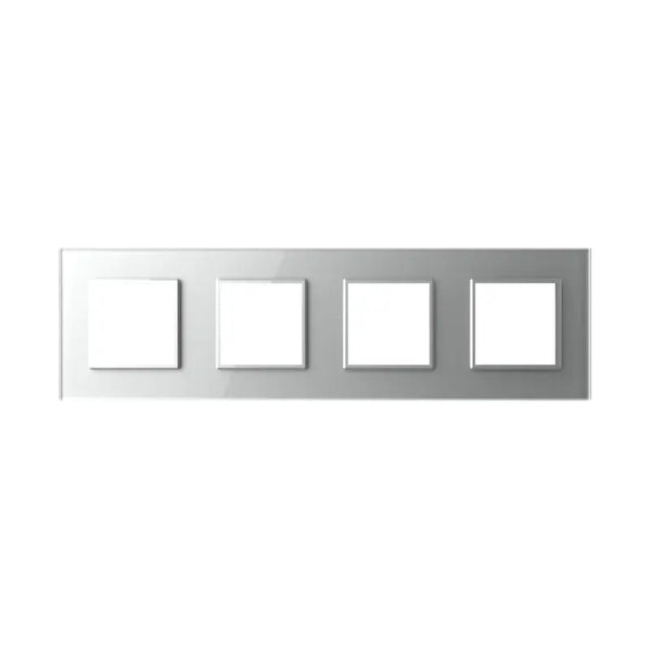 Livolo | Grijs | SR+SR+SR+SR | Glasplaat Livolo Nederland B.V.
