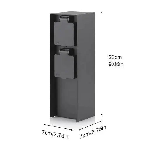 Buiten Wandcontactdoos | Zwart | 2 Stopcontacten | Waterdicht Livolo Nederland B.V.