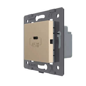 Livolo | Goud | SR | Module | USB-C aansluiting Livolo Nederland B.V.