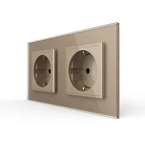 Livolo | Goud | SR+SR | Wandcontactdoos Livolo Nederland B.V.