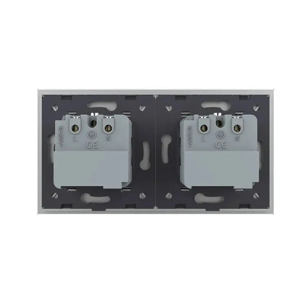 Livolo | Grijs | SR+SR | Wandcontactdoos | Smart Home Livolo Nederland B.V.