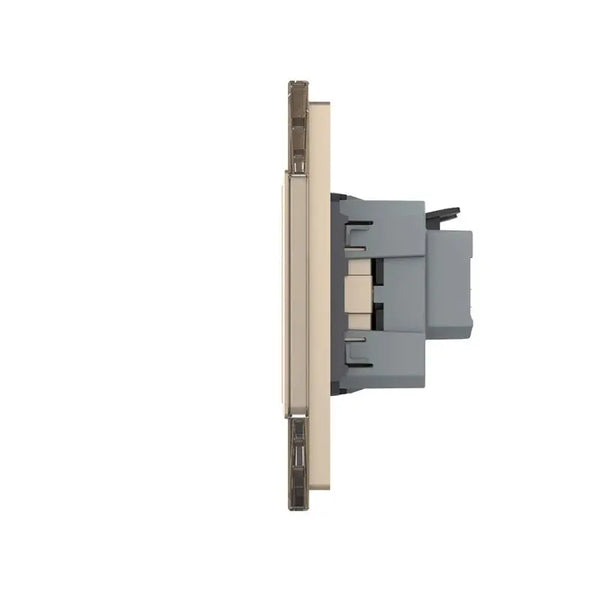 Livolo | Goud | SR+SR+SR+SR+SR | Wandcontactdoos Livolo Nederland B.V.