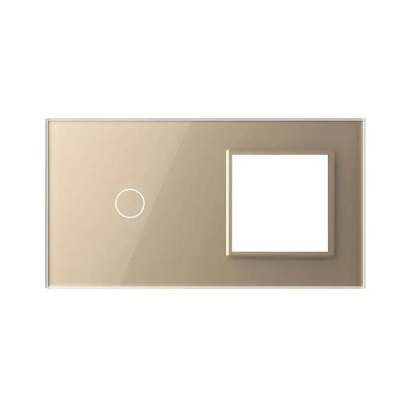 Livolo | Goud | 1+SR | Glasplaat | Combinatie Livolo Nederland B.V.