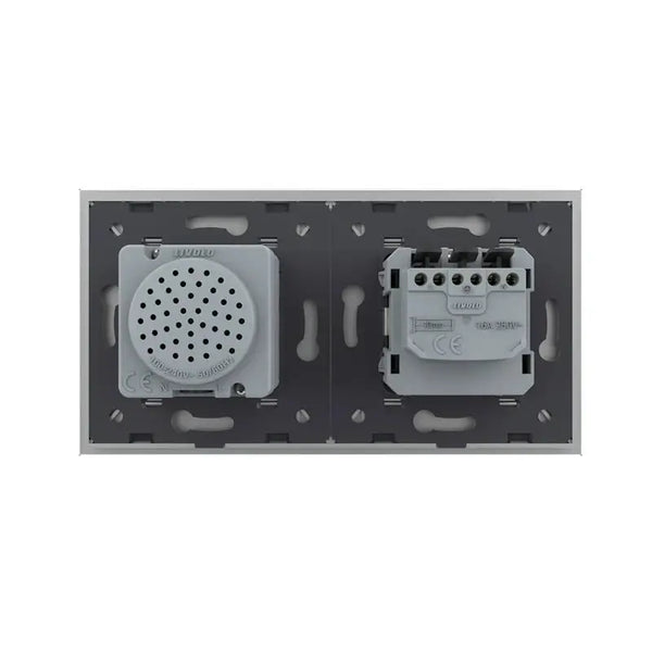 Livolo | Grijs | SR+SR | Wandcontactdoos | Bluetooth speaker Livolo Nederland B.V.