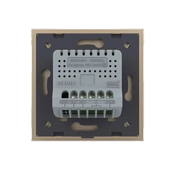 Livolo | Goud | 2 | Aan/Uit | Wisselschakelaar Livolo Nederland B.V.