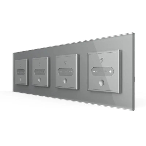 Livolo | Grijs | SR+SR+SR+SR | Slide-Dimmer | Smart Home Livolo Nederland B.V.