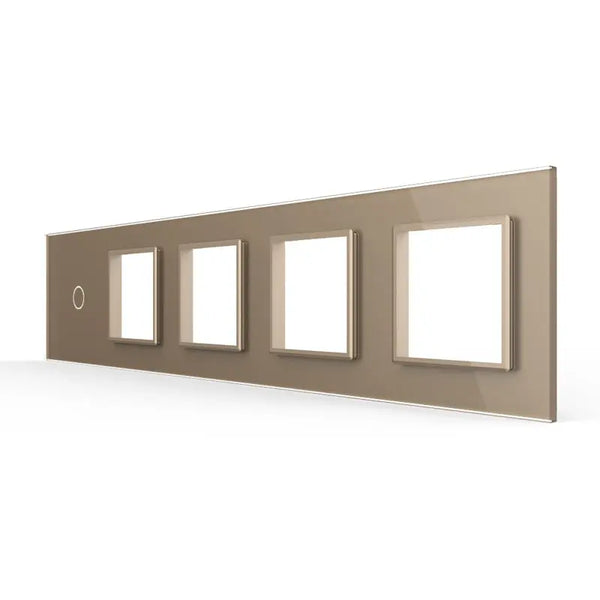 Livolo | Goud | 1+SR+SR+SR+SR | Glasplaat | Combinatie Livolo Nederland B.V.