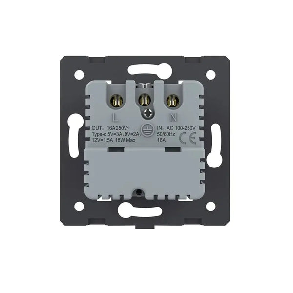 Livolo | Wit | SR | Module | Wandcontactdoos + USB-C Oplader Livolo Nederland B.V.