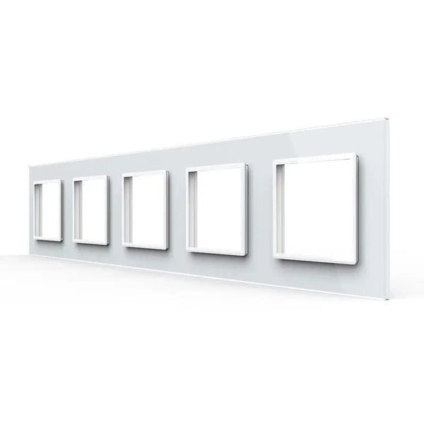 Livolo | Wit | SR+SR+SR+SR+SR | Glasplaat Livolo Nederland B.V.