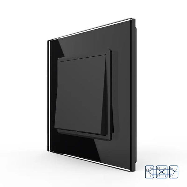 Livolo | Zwart | 1 | Aan/Uit | Kruis | Wipschakelaar Livolo Nederland B.V.