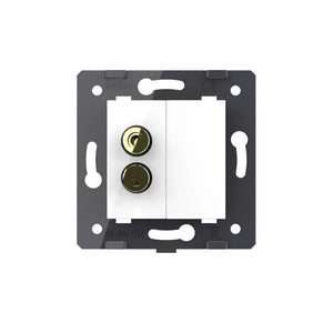 Livolo | Wit | SR | Audio- Banaan stekker | Blindplaat Livolo Nederland B.V.