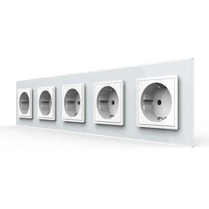 Livolo | Wit | SR+SR+SR+SR+SR | Wandcontactdoos Livolo Nederland B.V.