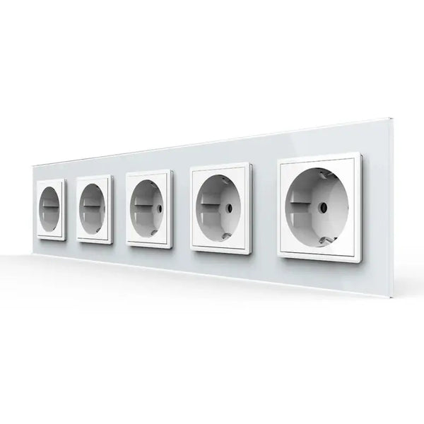 Livolo | Wit | SR+SR+SR+SR+SR | Wandcontactdoos Livolo Nederland B.V.