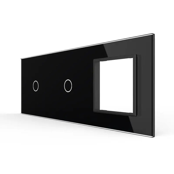 Livolo | Zwart | 1+1+SR | Glasplaat | Combinatie Livolo Nederland B.V.