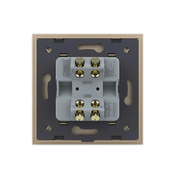 Livolo | Goud | 1 | Aan/Uit | Dubbelpolige schakelaar | 16A Livolo Nederland B.V.